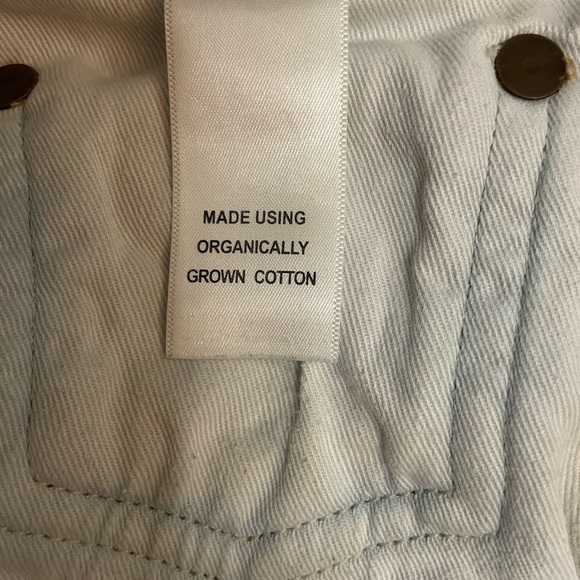 AGOLDE Riley Ankle Crop High Rise Straight Leg Blue Jean Distressed Hem Size 30 - Picture 12 of 12